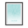 Jaipur City Street Map Art - The Mortal Soul