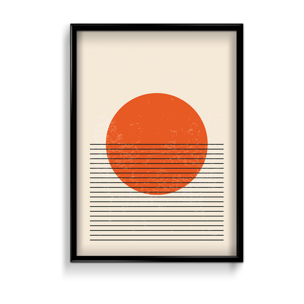 Azure Geometric Modern Wall Art - The Mortal Soul