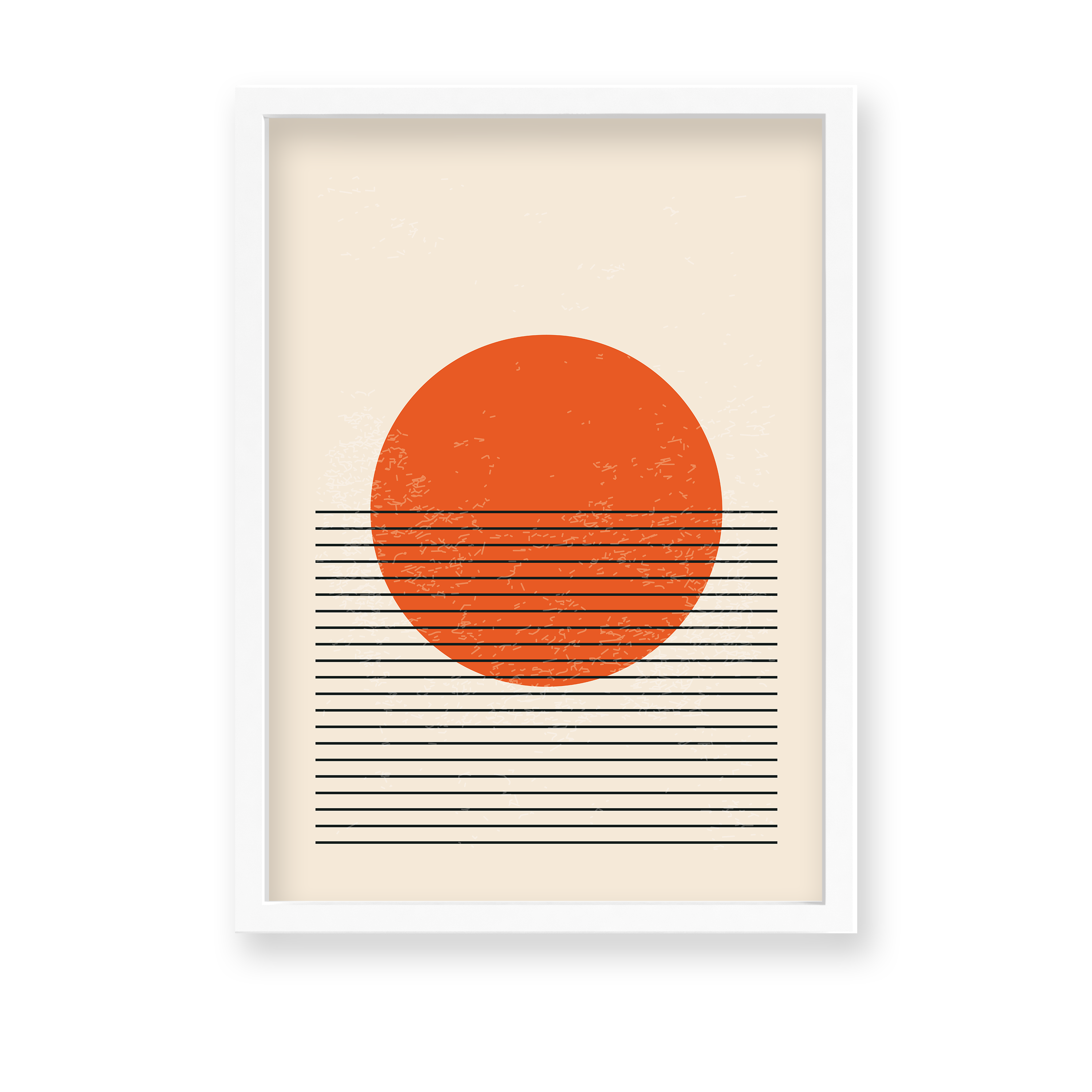 Azure Geometric Modern Wall Art - The Mortal Soul