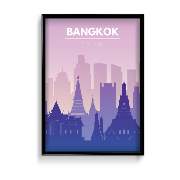 Bangkok Minimal Wall Art - The Mortal Soul