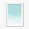 Jaipur City Street Map Art - The Mortal Soul