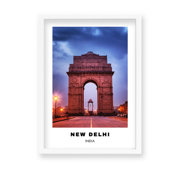 New Delhi Colored City Art - The Mortal Soul