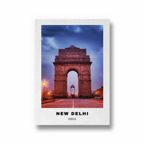 New Delhi Colored City Art - The Mortal Soul
