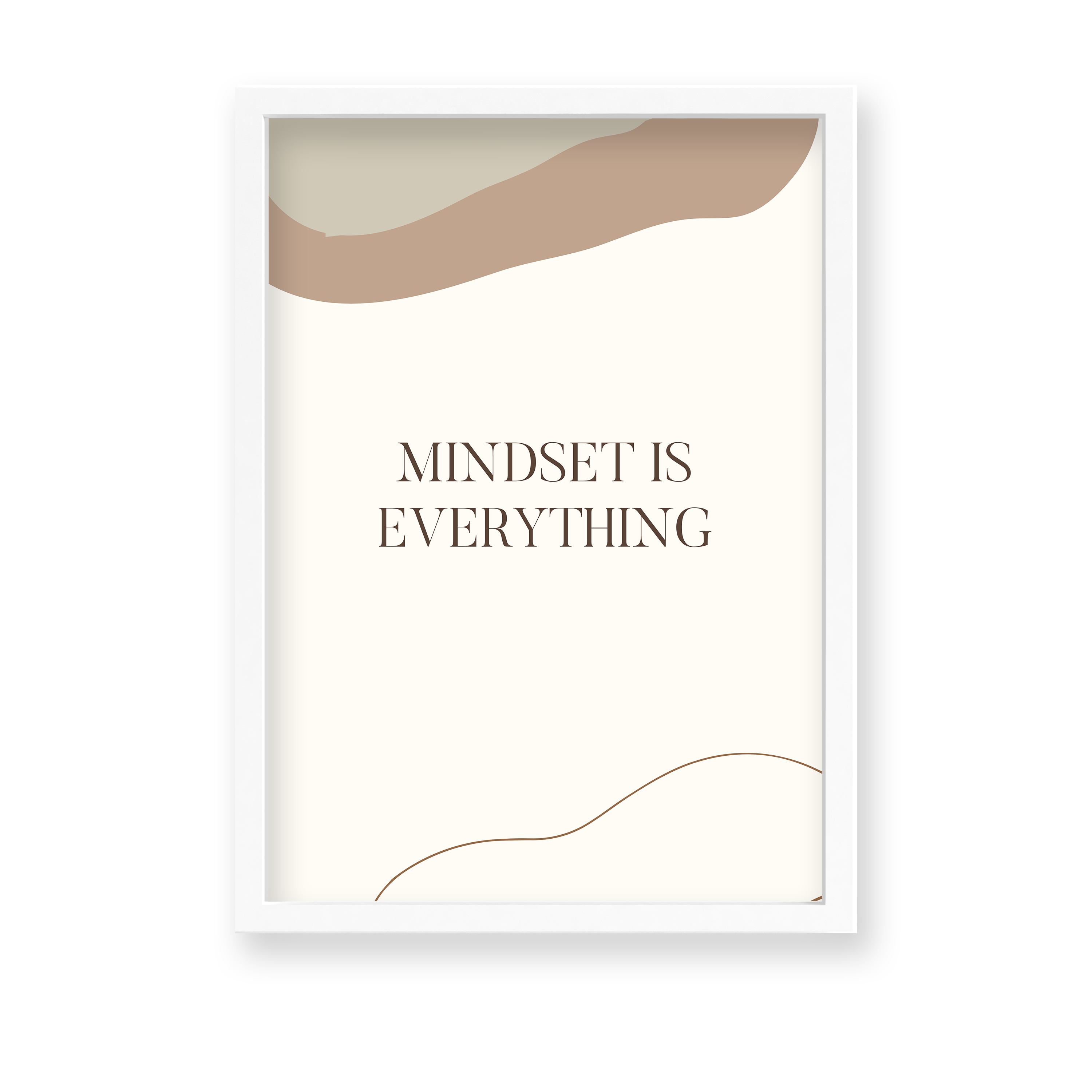 Mindset is everything Quote Wall Art - The Mortal Soul