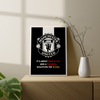 Dedication, Passion, Score Manchester United Premium Wall Art - The Mortal Soul