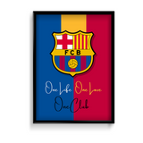 One Club FC Barcelona Premium Wall Art - The Mortal Soul