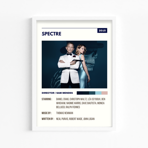Spectre James Bond Retro Wall Art