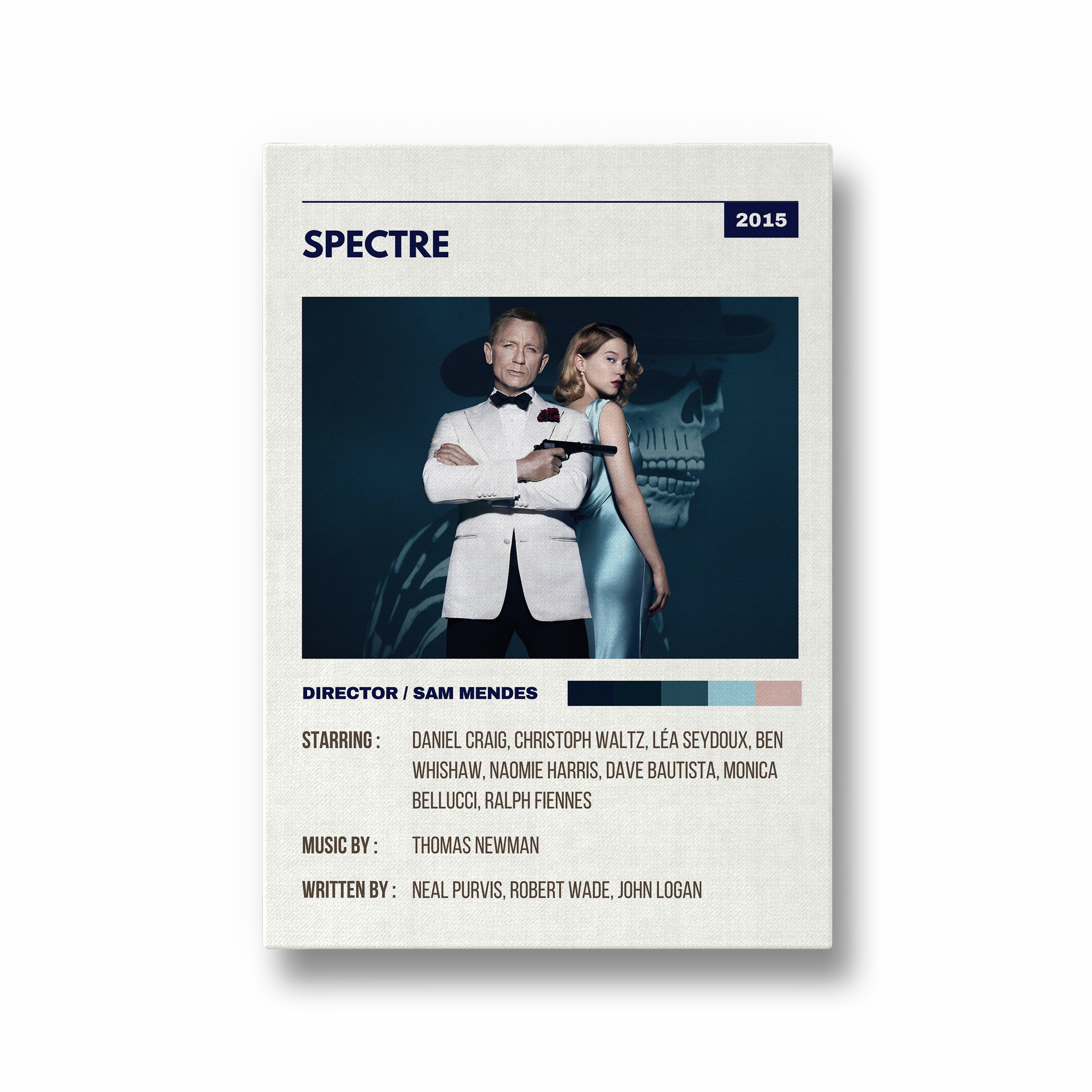 Spectre James Bond Retro Wall Art
