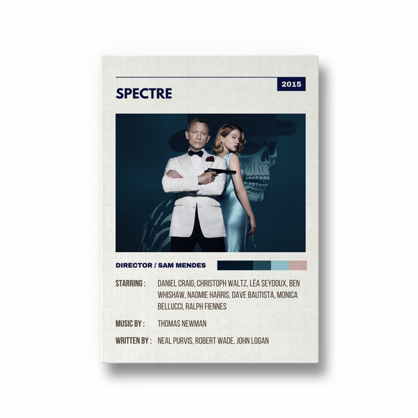 Spectre James Bond Retro Wall Art