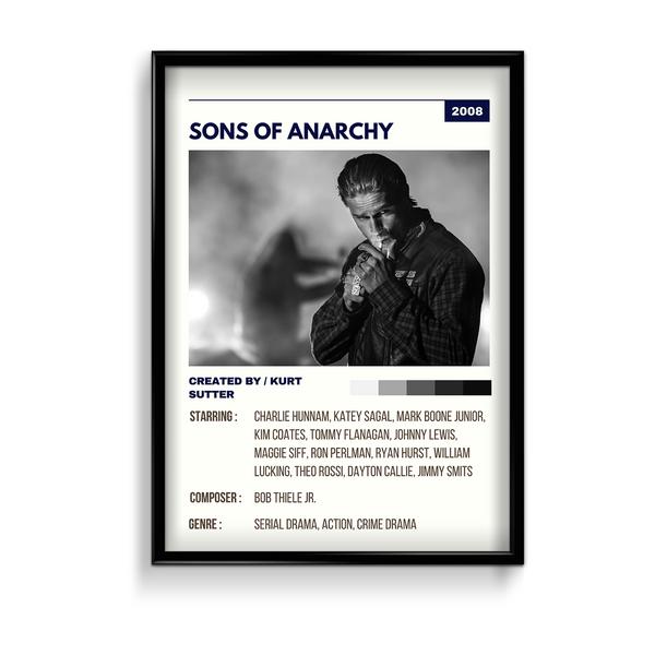 Sons of Anarchy Retro Wall Art - The Mortal Soul