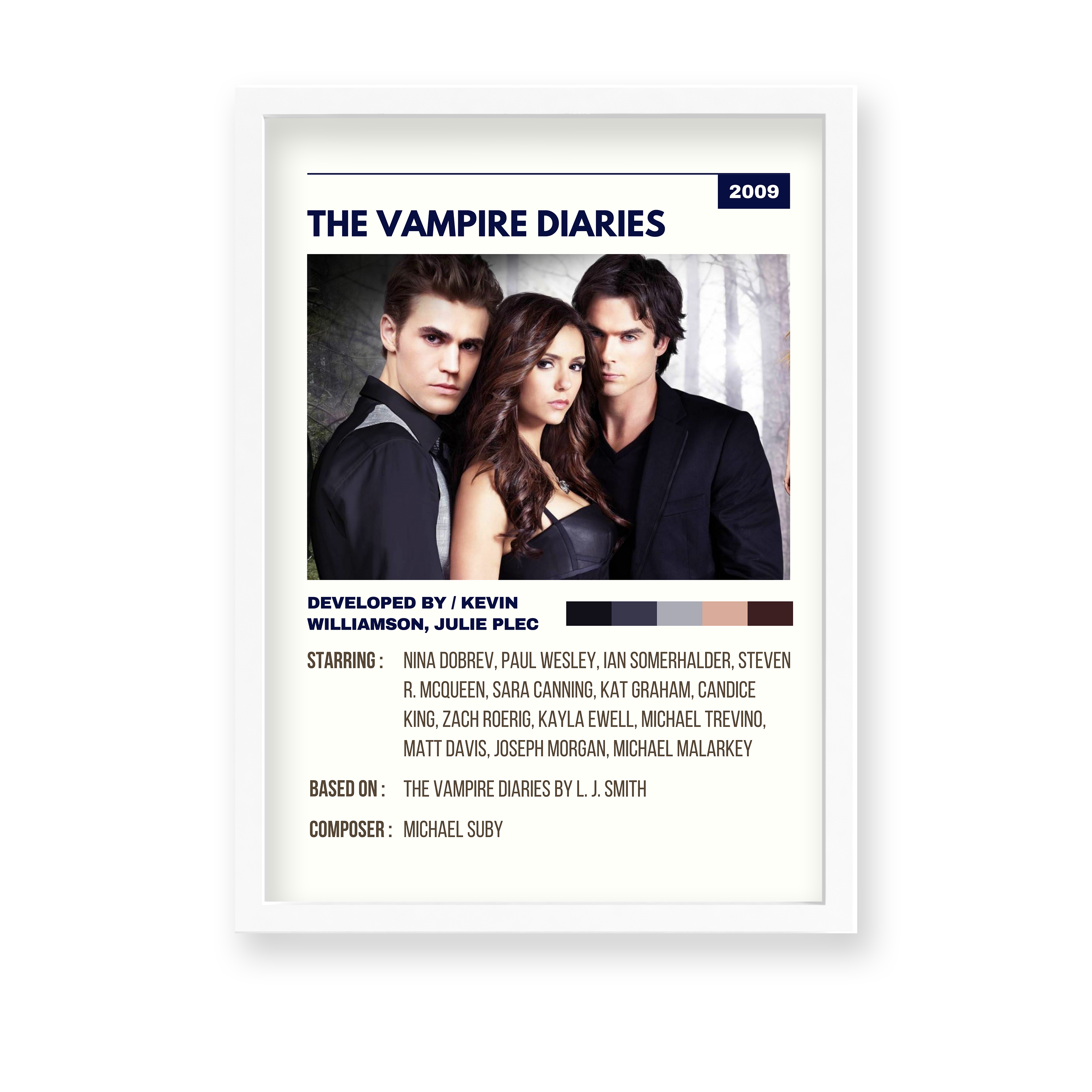 The Vampire Diaries Retro Wall Art - The Mortal Soul