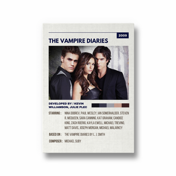 The Vampire Diaries Retro Wall Art - The Mortal Soul