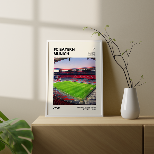 Bayern Munich Stadium Premium Wall Art - The Mortal Soul