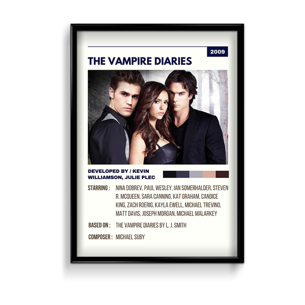 The Vampire Diaries Retro Wall Art - The Mortal Soul