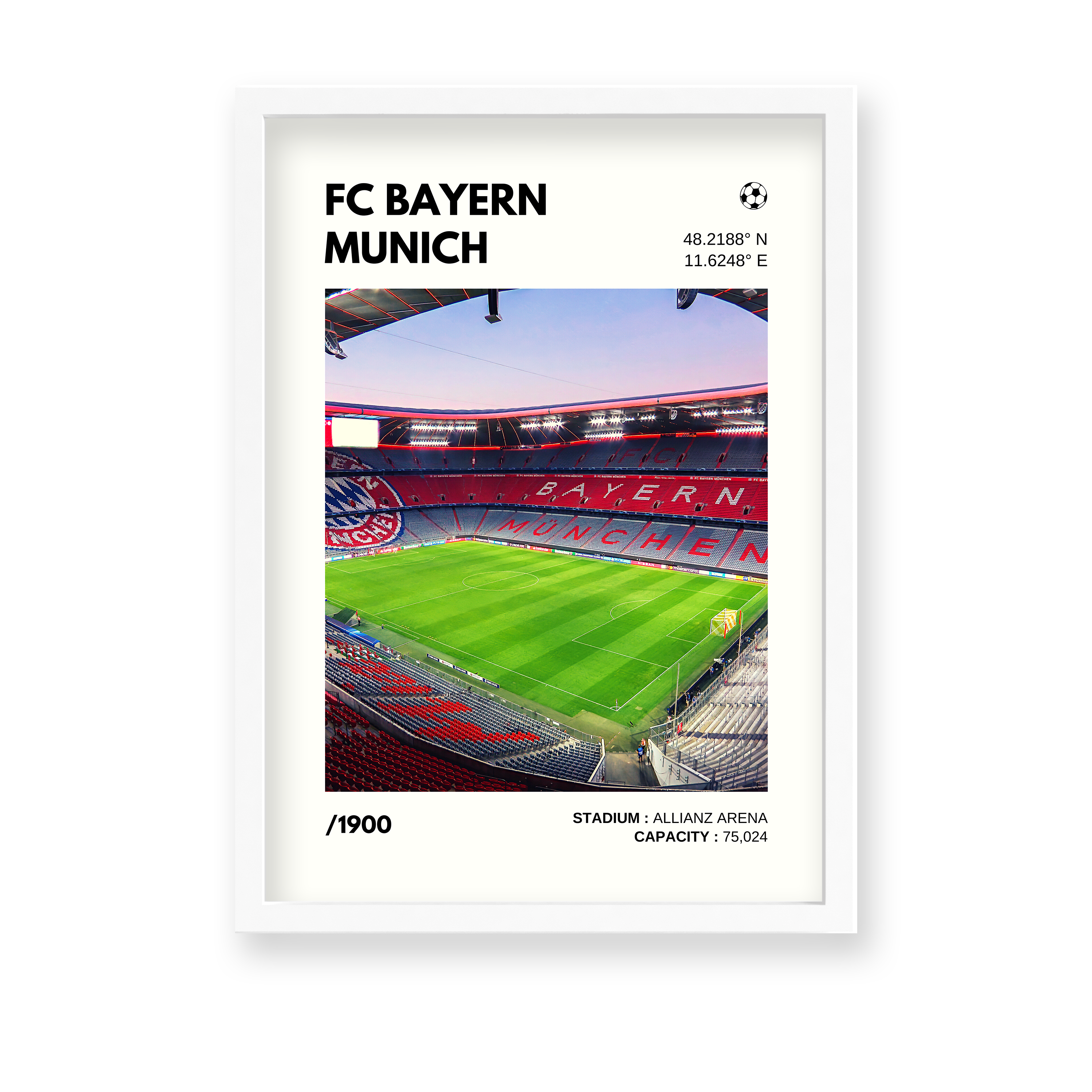 Bayern Munich Stadium Premium Wall Art - The Mortal Soul