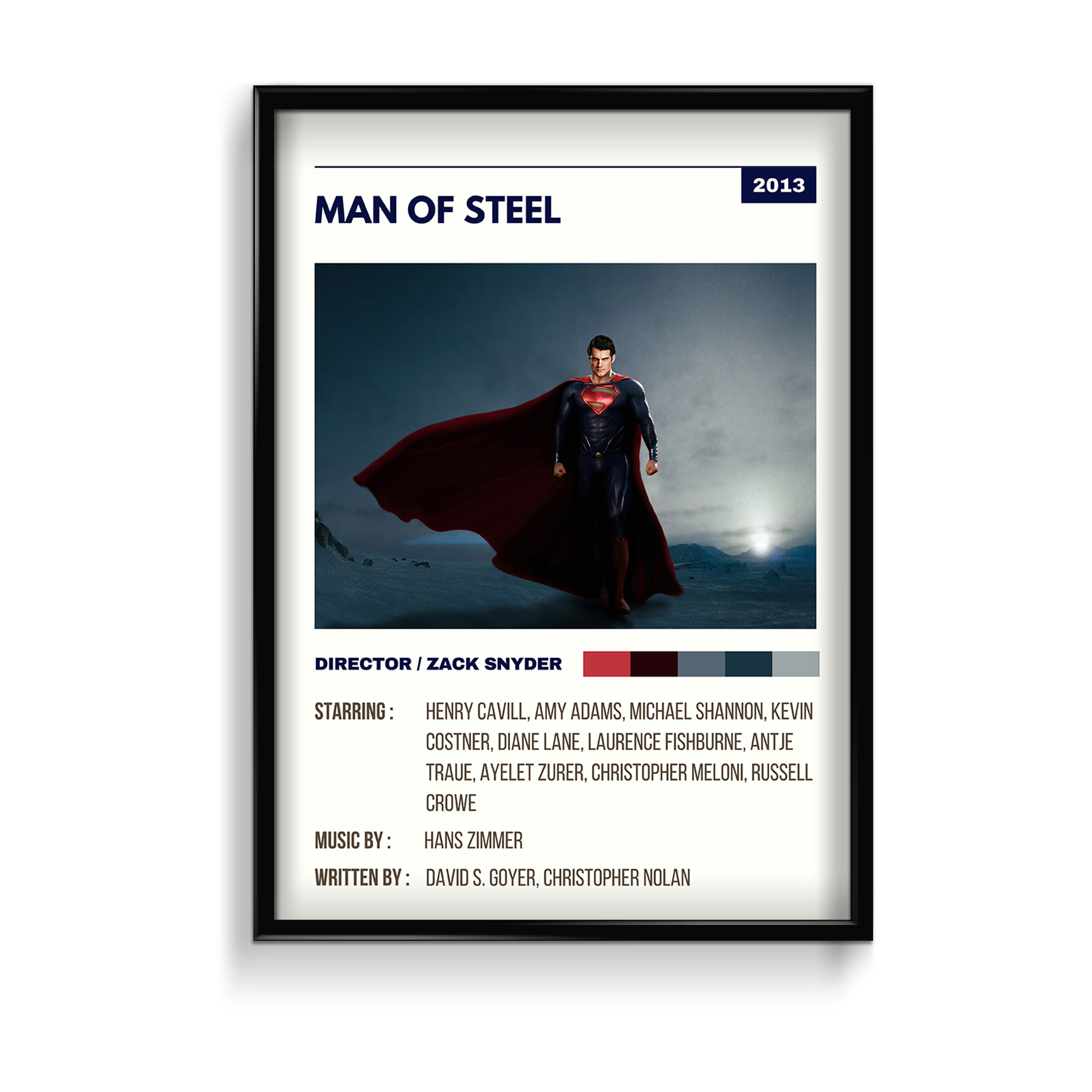 Man of Steel Superman Retro Wall Art