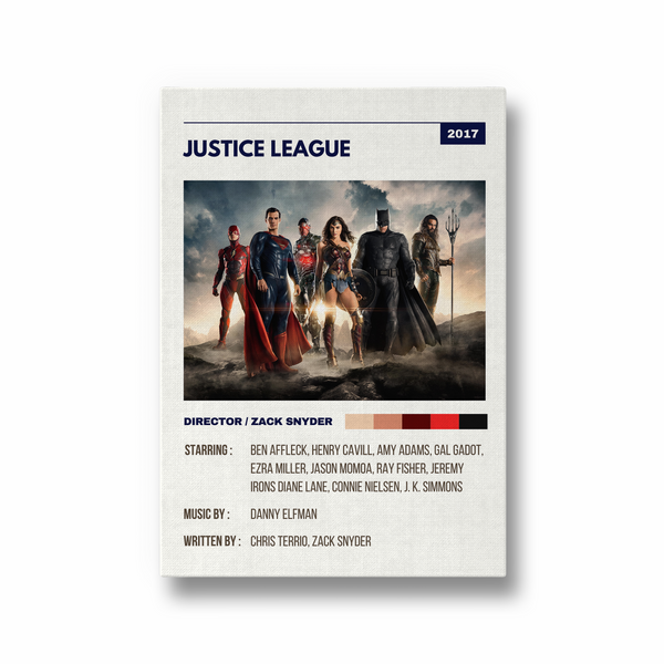 Justice League Retro Wall Art