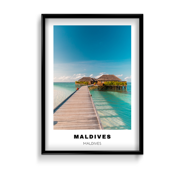 Maldives Colored City Art - The Mortal Soul