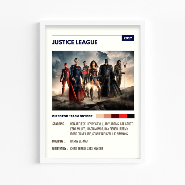 Justice League Retro Wall Art