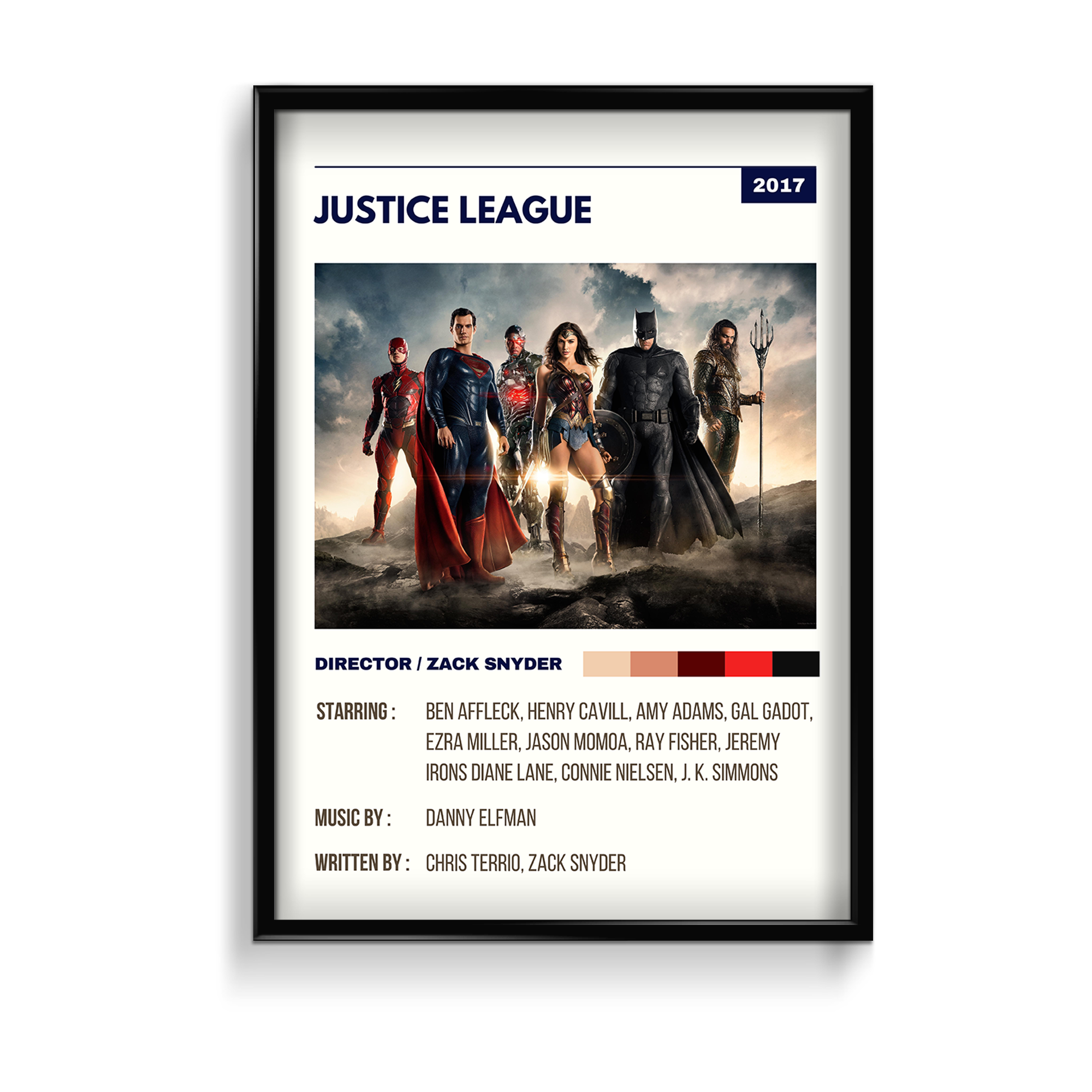 Justice League Retro Wall Art