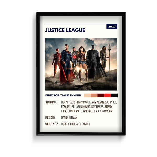 Justice League Retro Wall Art