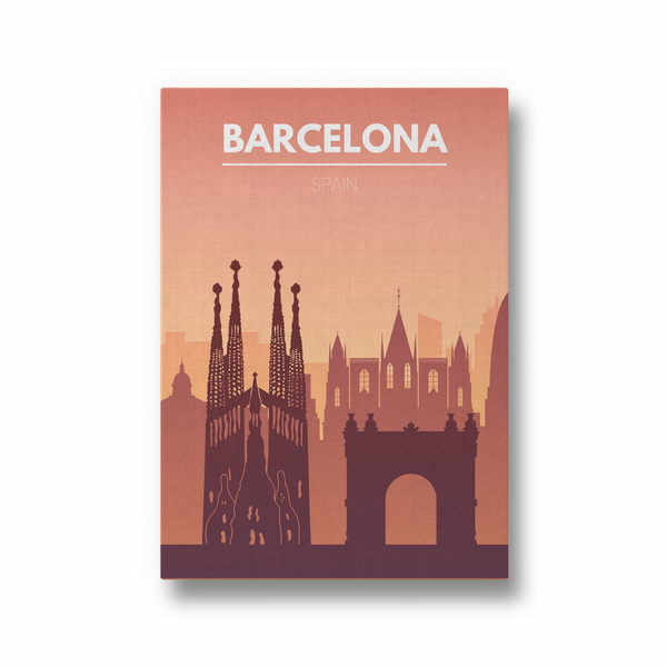 Barcelona Minimal Wall Art - The Mortal Soul