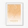 Kolkata City Street Map Art - The Mortal Soul
