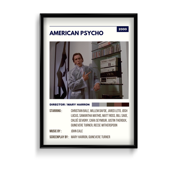 American Psycho Retro Wall Art