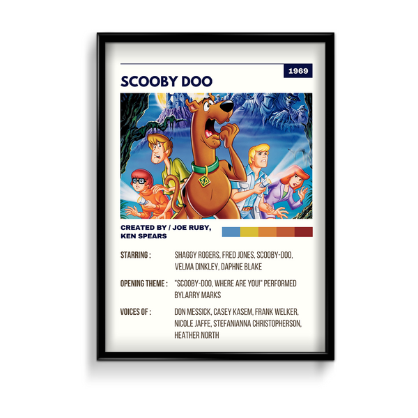 Scooby Doo Retro Wall Art - The Mortal Soul