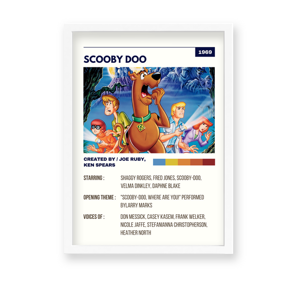 Scooby Doo Retro Wall Art - The Mortal Soul