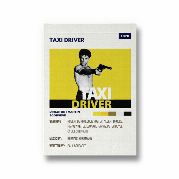 Taxi Driver Retro Wall Art