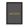 In memory of when I cared Quote Wall Art - The Mortal Soul
