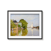 Houses on the Achterzaan (1871) by Claude Monet Wall Art