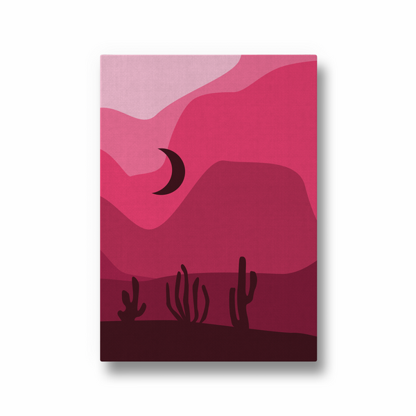 Purple Night Landscape Modern Wall Art - The Mortal Soul