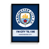 Manchester City - I am City Premium Wall Art - The Mortal Soul