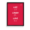 Live well, laugh often, love much Poster - The Mortal Soul