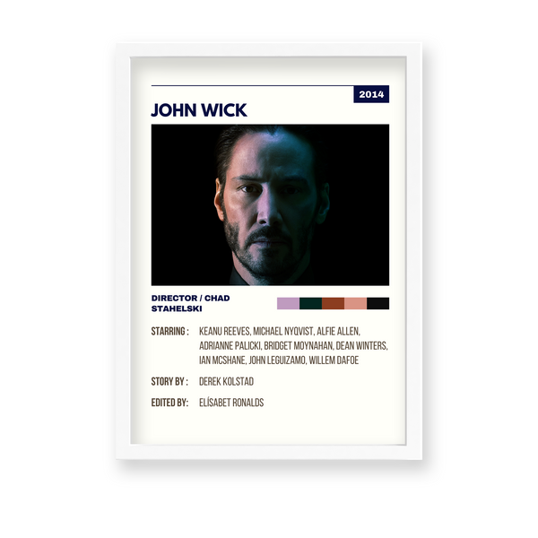 John Wick Retro Wall Art - The Mortal Soul