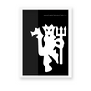 Manchester United Lion Logo Dark Premium Wall Art - The Mortal Soul