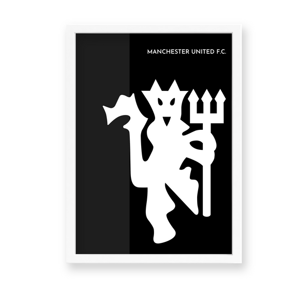 Manchester United Lion Logo Dark Premium Wall Art - The Mortal Soul