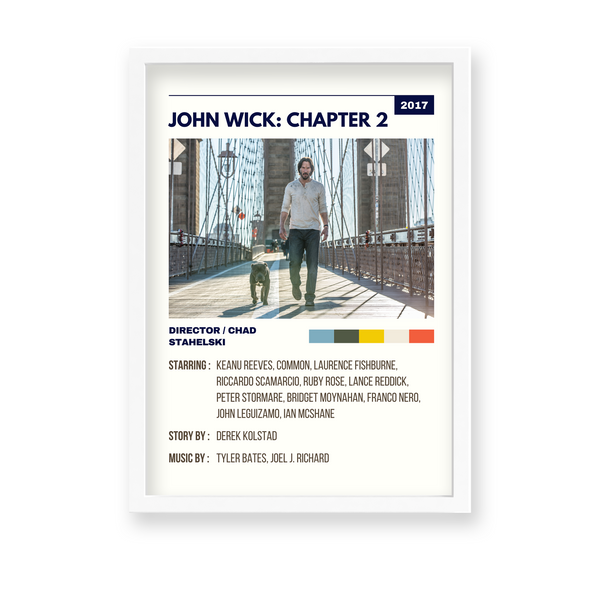 John Wick Chapter 2 Retro Wall Art - The Mortal Soul