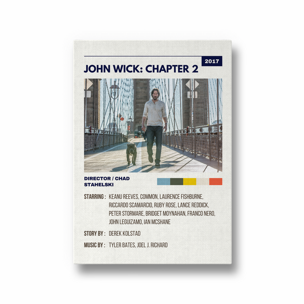 John Wick Chapter 2 Retro Wall Art - The Mortal Soul