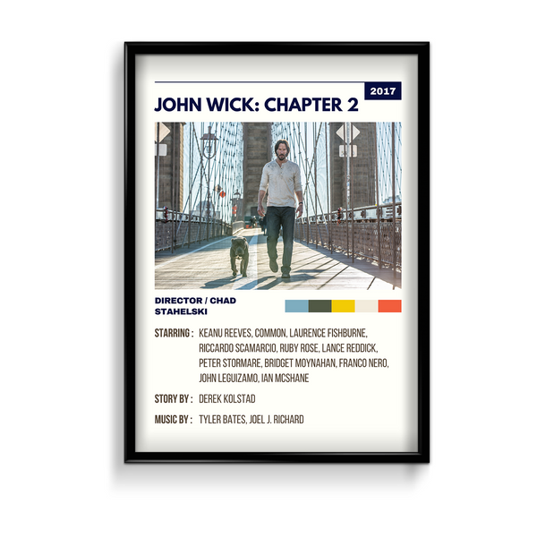 John Wick Chapter 2 Retro Wall Art - The Mortal Soul