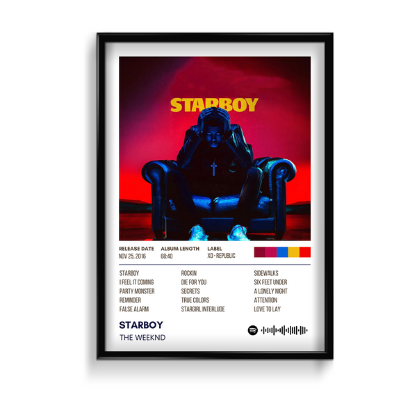 Starboy The Weeknd Album Poster