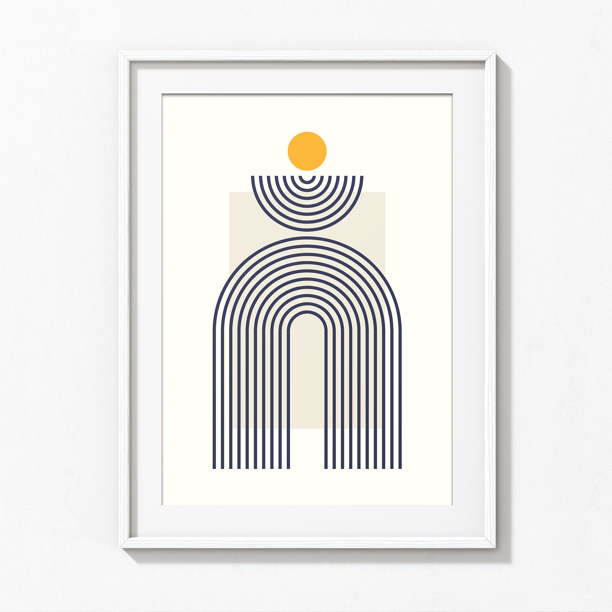 Geometric Lines Art - The Mortal Soul