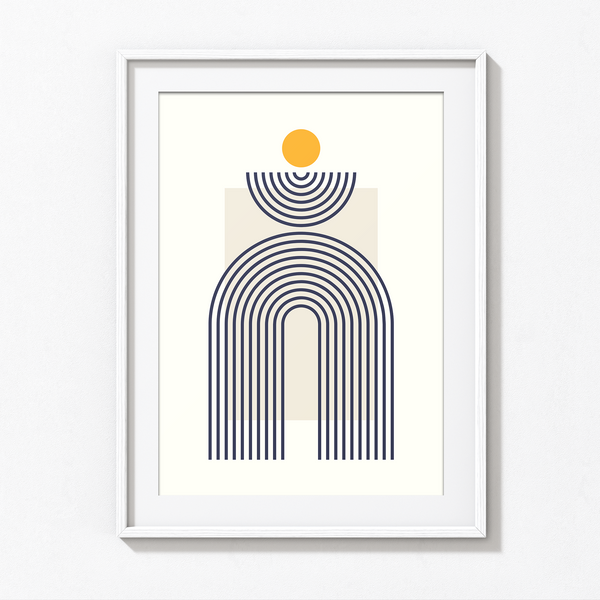 Geometric Lines Art - The Mortal Soul