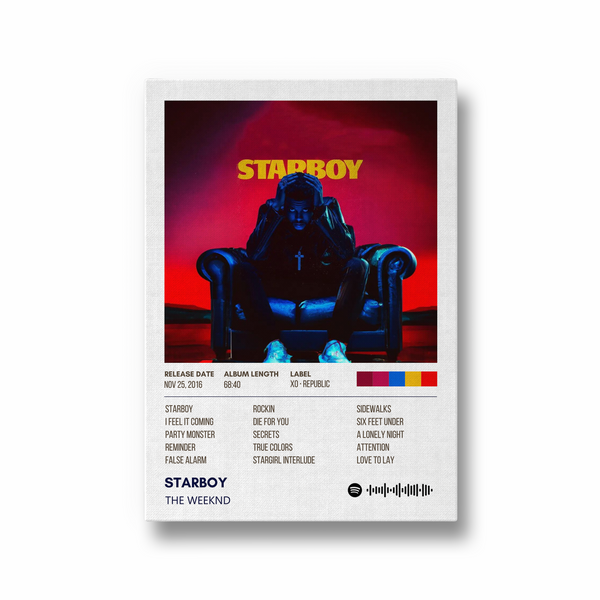 Starboy The Weeknd Album Poster