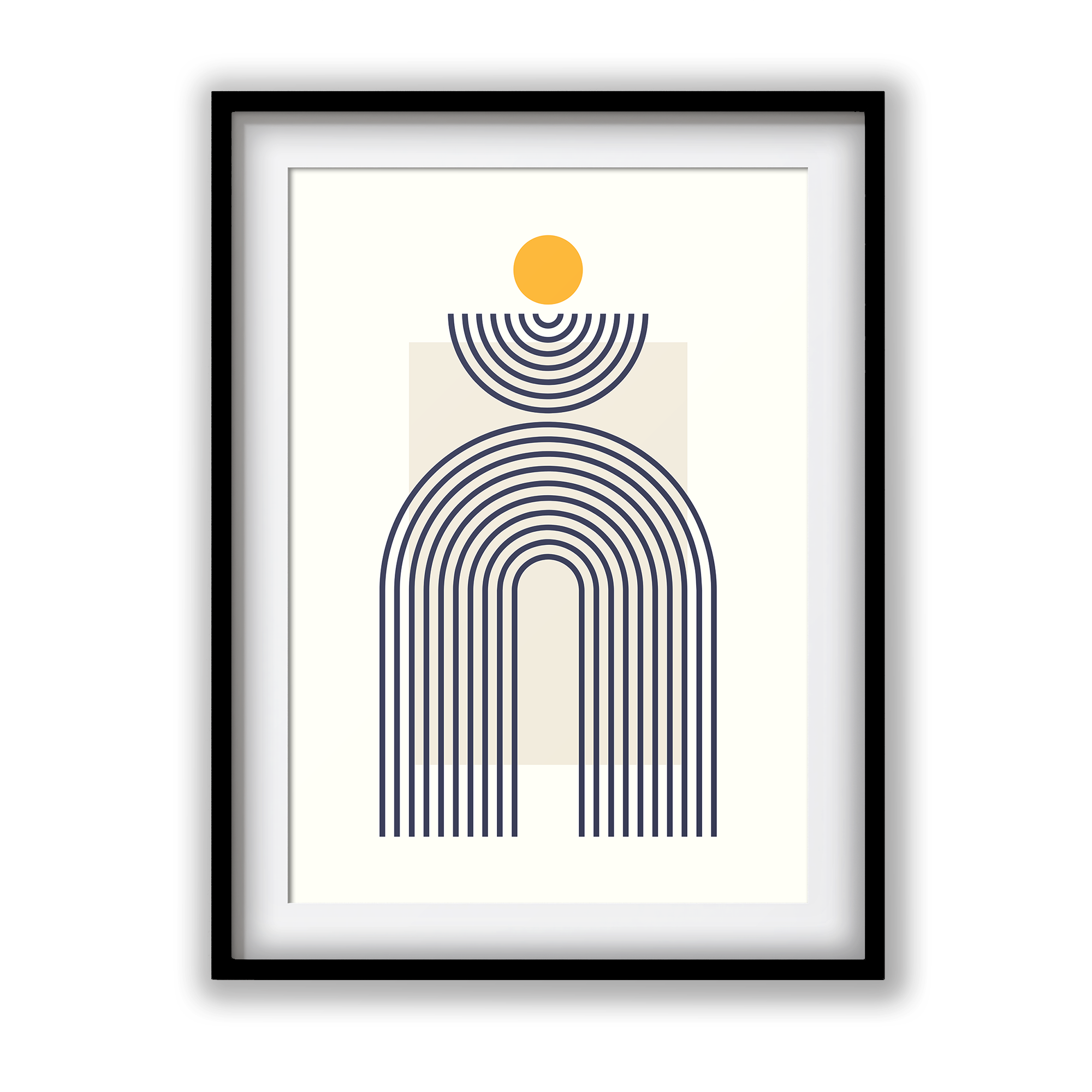 Geometric Lines Art - The Mortal Soul