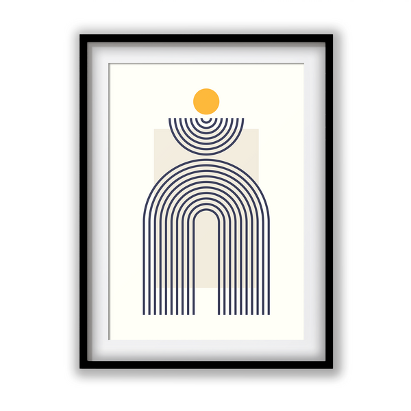 Geometric Lines Art - The Mortal Soul