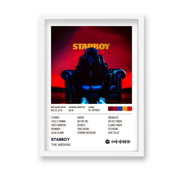 Starboy The Weeknd Album Poster