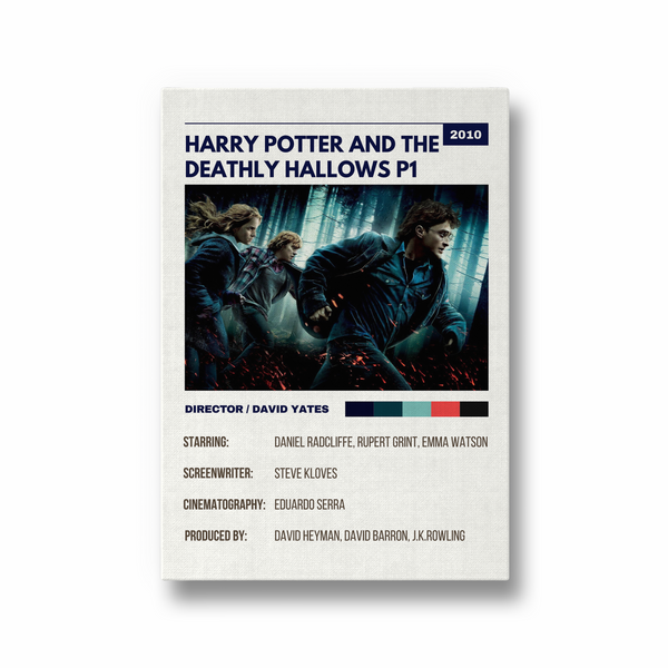 Harry Potter and the deathly hallows P1 Retro Wall Art - The Mortal Soul